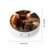 VHPVHP Contact Lenses Case Kit, Two Highland Cow Contact Lens Case with Mirror,Portable Contact Box Travel Kit with Tweezers Remover for Outdoor And Office Daily Use view 2
