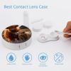 VHPVHP Contact Lenses Case Kit, Two Highland Cow Contact Lens Case with Mirror,Portable Contact Box Travel Kit with Tweezers Remover for Outdoor And Office Daily Use view 3