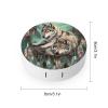 VHPVHP Contact Lenses Case Kit, Wolves Lying in A Dreamcatcher Contact Lens Case with Mirror,Portable Contact Box Travel Kit with Tweezers Remover for Outdoor And Office Daily Use view 2