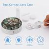 VHPVHP Contact Lenses Case Kit, Wolves Lying in A Dreamcatcher Contact Lens Case with Mirror,Portable Contact Box Travel Kit with Tweezers Remover for Outdoor And Office Daily Use view 3