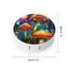 VHPVHP Contact Lenses Case Kit, Mystical Mushrooms Contact Lens Case with Mirror,Portable Contact Box Travel Kit with Tweezers Remover for Outdoor And Office Daily Use view 2
