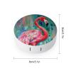 VHPVHP Contact Lenses Case Kit, Flamingo Contact Lens Case with Mirror,Portable Contact Box Travel Kit with Tweezers Remover for Outdoor And Office Daily Use view 2