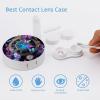 VHPVHP Contact Lenses Case Kit, Butterfly Dreamcatcher Contact Lens Case with Mirror,Portable Contact Box Travel Kit with Tweezers Remover for Outdoor And Office Daily Use view 3