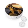VHPVHP Contact Lenses Case Kit, German Shepherd Contact Lens Case with Mirror,Portable Contact Box Travel Kit with Tweezers Remover for Outdoor And Office Daily Use view 1