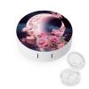 VHPVHP Contact Lenses Case Kit, Butterfly And Moon Pink Contact Lens Case with Mirror,Portable Contact Box Travel Kit with Tweezers Remover for Outdoor And Office Daily Use view 1