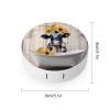 VHPVHP Contact Lenses Case Kit, A Cow Is Sitting Bathtub with Sunflowers Contact Lens Case with Mirror,Portable Contact Box Travel Kit with Tweezers Remover for Outdoor And Office Daily Use view 2