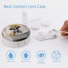VHPVHP Contact Lenses Case Kit, A Cow Is Sitting Bathtub with Sunflowers Contact Lens Case with Mirror,Portable Contact Box Travel Kit with Tweezers Remover for Outdoor And Office Daily Use view 3