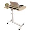 POCHY Overbed Table Tilt Top Lifting Computer Desk W/Wheels Side Table Height Adjustable Standing Desk Steel Frame Laptop Table view 1
