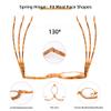 JM 2 Pairs Makeup Reading Glasses Magnifying Flip Down Cosmetic Readers for Women with Spring Hinge +3.0 view 4