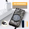 COMANYI Electric Lighter with Plasma Arc, Windproof USB Rechargeable Lighter with Cool Design, Clock Dial, Flashlight, Power Display for Outdoor Daily Use, Gift for Men Women (Sailboat, Black) view 4
