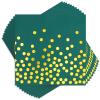 100Pcs Green Cocktail Napkins - Gold Dots Paper Napkins Disposable for Birthday Weddings Graduations Party Supplies view 1