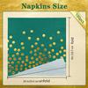100Pcs Green Cocktail Napkins - Gold Dots Paper Napkins Disposable for Birthday Weddings Graduations Party Supplies view 3