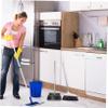 Cabilock Dust Pan Broom Set Dust Broom with Long Handle Floor Cleaning Kit House Cleaning Tools Long Handle view 2