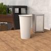 20 oz. White Poly Paper Hot Disposable Coffee/Tea Cup - 1000/Case, for Coffeehouse, Cafe, Party, Concert, Club view 2