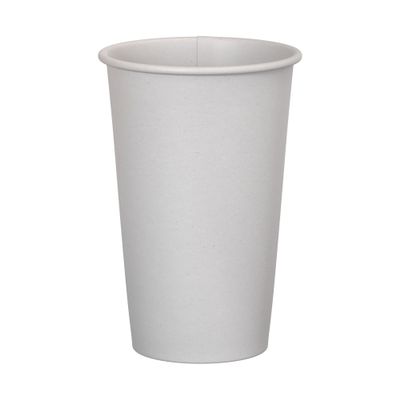 16 oz. White Poly Paper Hot Disposable Coffee/Tea Cup - 1000/Case, for Coffeehouse, Cafe, Party, Concert, Club