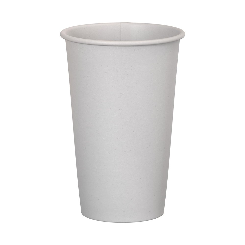 16 oz. White Poly Paper Hot Disposable Coffee/Tea Cup - 1000/Case, for Coffeehouse, Cafe, Party, Concert, Club