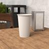 16 oz. White Poly Paper Hot Disposable Coffee/Tea Cup - 1000/Case, for Coffeehouse, Cafe, Party, Concert, Club view 2