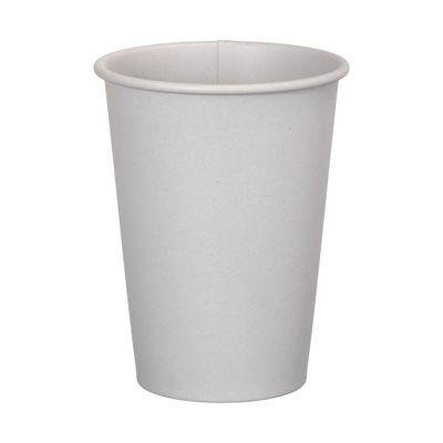 12 oz. White Poly Paper Hot Disposable Coffee/Tea Cup - 1000/Case, for Coffeehouse, Cafe, Party, Concert, Club