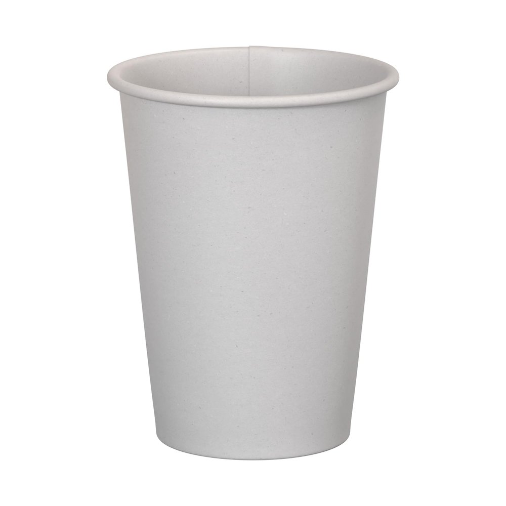 12 oz. White Poly Paper Hot Disposable Coffee/Tea Cup - 1000/Case, for Coffeehouse, Cafe, Party, Concert, Club