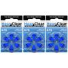 HearClear Size 675 PR44 1.45V Hearing Aid Batteries Blue Tab (18 Batteries) view 1