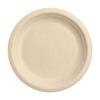 Responsible Products 7 inch Round Plates, Tree-Less Compostable Molded Fiber Round Plates, Extra Strength, Tree-Free and Made Without PFAS, Brown (50 Count) view 1