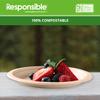 Responsible Products 7 inch Round Plates, Tree-Less Compostable Molded Fiber Round Plates, Extra Strength, Tree-Free and Made Without PFAS, Brown (50 Count) view 4