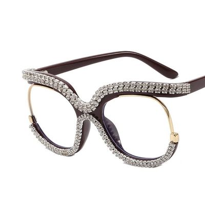 NOVESIXTDAT Anti Glare Eyeglasses Computer Readers Oversized Comfort Anti Blue Light Reading Glasses Round Flat Light Mirror (Color : Wine, Size : +200)