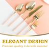 Blue Sky Infinity Flatware Gold & Pink Salad Forks - 20 Count | Luxurious Disposable Plastic Cutlery for Parties and Events view 2
