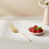 Blue Sky Infinity Flatware Gold & Pink Salad Forks - 20 Count | Luxurious Disposable Plastic Cutlery for Parties and Events view 4