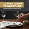 Blue Sky Infinity Flatware Gold Disposable Dinner Forks - 32 Count | Luxurious Premium Plastic Cutlery for Elegant Events & Gatherings view 2