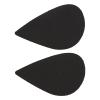 2pcs Pointed Toe Sole Anti Slip Sticker, Noise and Shock Absorbing Pad, Shoe Bottom Protector Shoes Cushion, Water Ripple Self Adhesive Wearable Sole Protector for High Heels Boots Sandals(Black) view 3