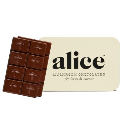 Alice Mushrooms Brainstorm | Mushroom Chocolates | Energy Bites for Focus, Clarity & Cognitive Function | Lions Mane, Cordyceps Mushrooms, Guarana & Phosphatidylserine, Natural Caffeine | Nootroopic