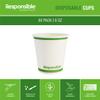 Responsible Products Certified Compostable 6 oz Paper Cups, Cold  Hot Coffee Cups, Disposable Paper Cups, Extra Strength Disposable Cups, Made without PFAS (50 count) view 3