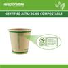 Responsible Products Certified Compostable 6 oz Paper Cups, Cold  Hot Coffee Cups, Disposable Paper Cups, Extra Strength Disposable Cups, Made without PFAS (50 count) view 3