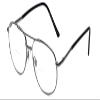 Calabria 1110CB Metal Pilot BiFocal Reading Glasses +3.00 Silver Men Women Designer Vintage Bi-Focal Readers Trendy Eyeglass view 1
