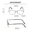 Calabria 1110CB Metal Pilot BiFocal Reading Glasses +3.00 Silver Men Women Designer Vintage Bi-Focal Readers Trendy Eyeglass view 3