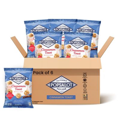 Popsalot-Gourmet Popcorn | Oven-Baked | Gluten-Free | Air-Popped | Flavored Popcorn Gourmet | Popcorn Snack Packs | Pop-Corn Snack Ready to Eat in Every Movement (Cinnamon Toast)