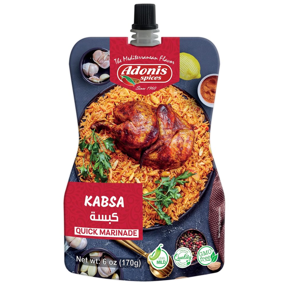 Adonis - Kabsa Quick Marinade, 6 oz (170g), Ready to Use Liquid Seasoning Marinade
