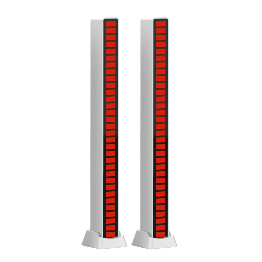 Sound Activated Multi-Color Light Bar - 2-Pack (White)