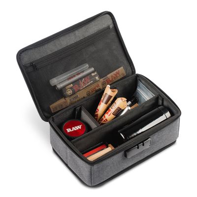 Roonin Smell Proof Box, Smell Proof Bag Case with Lock, Stash Containers, Small Lock Box Container, Smellproof Stash Bag for Accessories