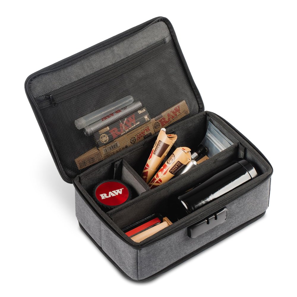 Roonin Smell Proof Box, Smell Proof Bag Case with Lock, Stash Containers, Small Lock Box Container, Smellproof Stash Bag for Accessories