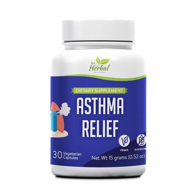 Asthma Relief - Lung Support Supplement to Help Maintain Overall Lung & Respiratory Health - 100% Natural Herbal Supplement
