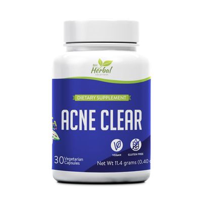 Acne Clear - Acne Pills Clear Skin - Acne Treatment - Cleanse & Detoxify - Anti-Acne Supplements for Men, Women & Teens Hormonal and Cystic Acne Pills - 100% Natural Herbal Supplement