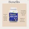 Acne Clear - Acne Pills Clear Skin - Acne Treatment - Cleanse & Detoxify - Anti-Acne Supplements for Men, Women & Teens  Hormonal and Cystic Acne Pills - 100% Natural Herbal Supplement view 2