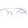 Eyekepper Titanium Rimless Reading Glasses Readers for Women Purple +1.50 view 1