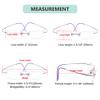 Eyekepper Titanium Rimless Reading Glasses Readers for Women Purple +1.50 view 3