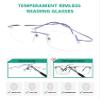 Eyekepper Titanium Rimless Reading Glasses Readers for Women Purple +1.50 view 4