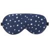 ALASKA BEAR Natural Silk Sleep Mask, Super Smooth Eye Mask (Blue Stars) view 1