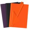CHRORINE 60 Sheets Halloween Tissue Paper Multicolor Art Gift Wrapping Tissue Paper Bulk for DIY Crafts Decor Halloween Holiday Party  Orange/Purple/Black view 1