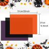 CHRORINE 60 Sheets Halloween Tissue Paper Multicolor Art Gift Wrapping Tissue Paper Bulk for DIY Crafts Decor Halloween Holiday Party  Orange/Purple/Black view 2